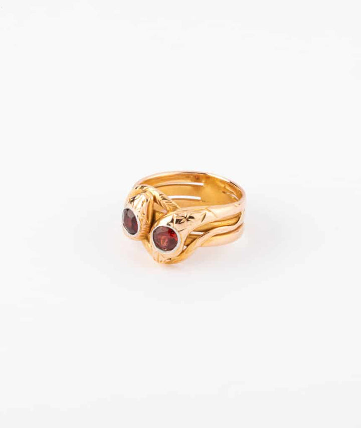 Caillou Paris - Bague ancienne serpent Sian gauche