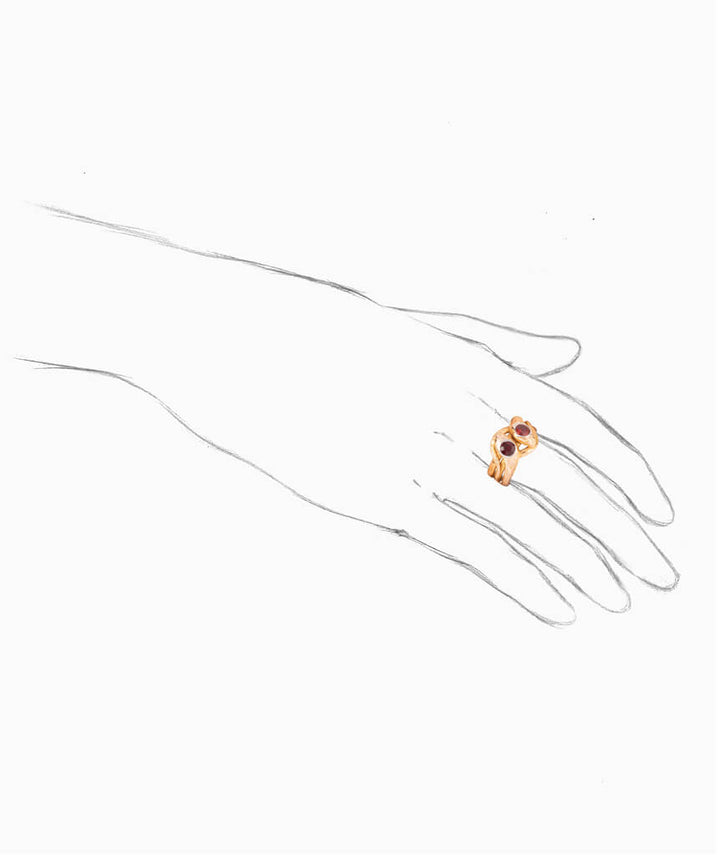 Caillou Paris - Bague ancienne serpent Sian porter