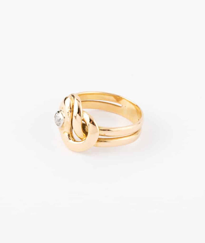 Caillou Paris - Bague ancienne serpent or Auni gauche