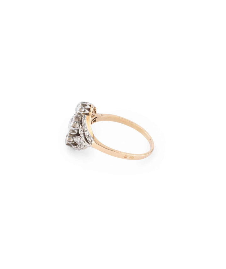 Caillou Paris Bague Ancienne Trilogie Diamants Udar Profil