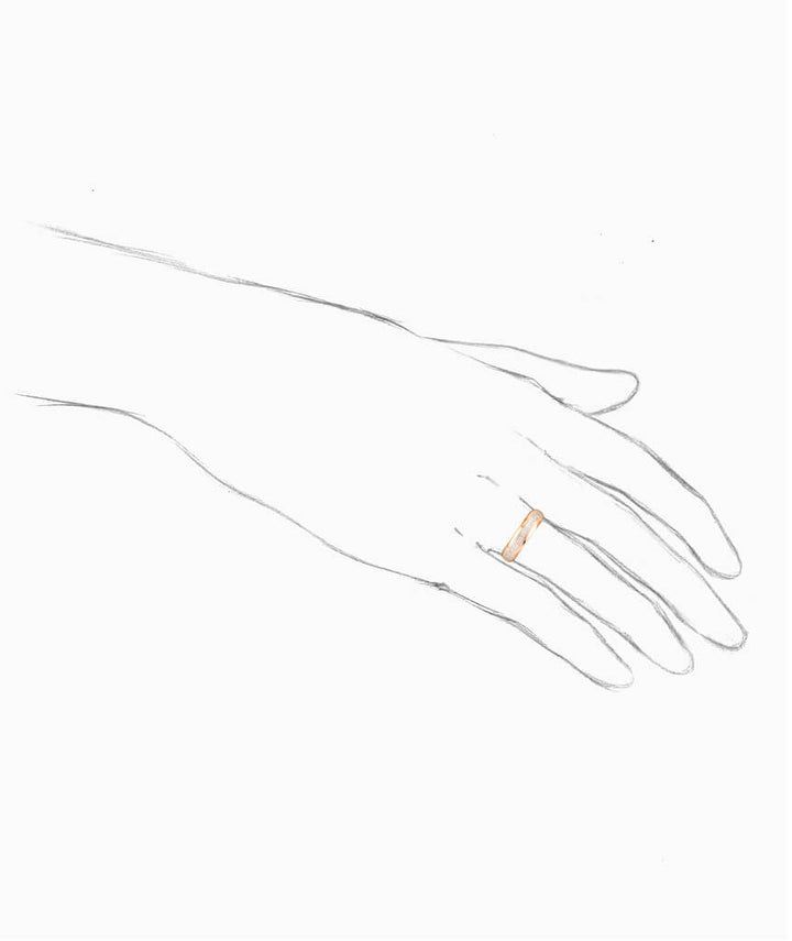 Caillou Paris - Bague ancienne trois ors Gabor porter
