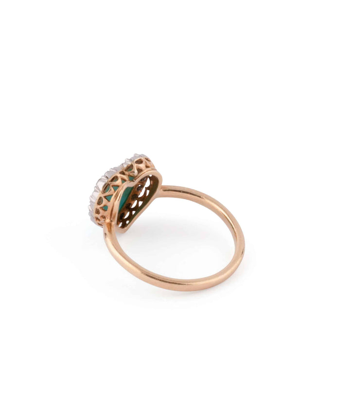 Caillou Paris Bague Ancienne Turquoise Acheqa Cote Gauche