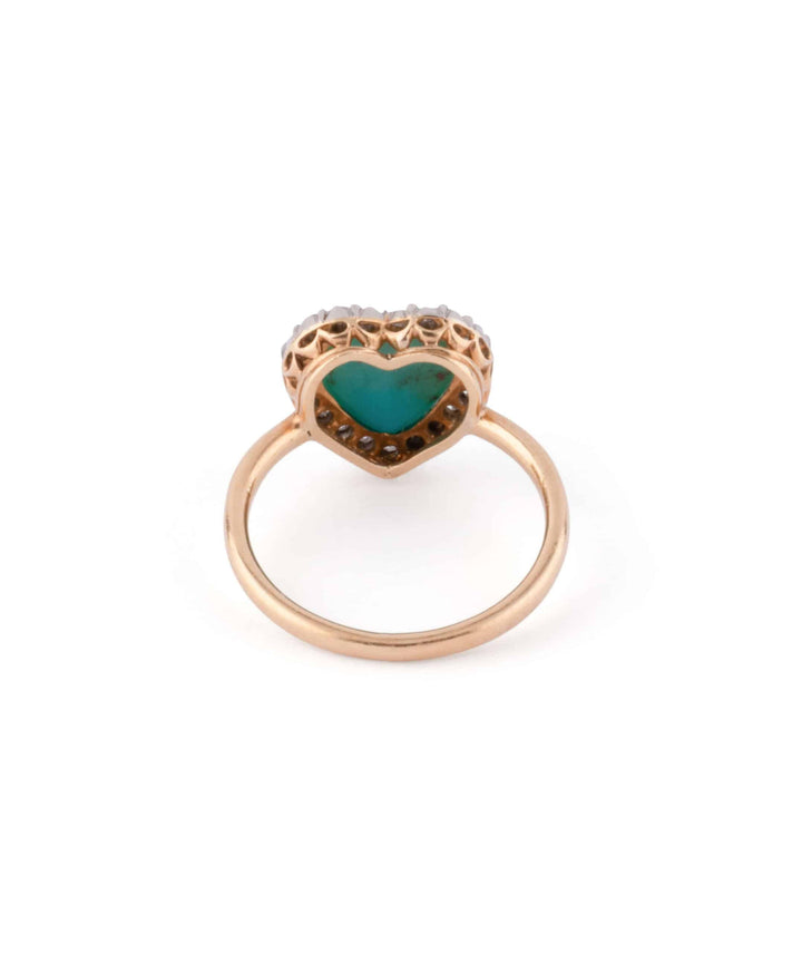 Caillou Paris Bague Ancienne Turquoise Acheqa Dos