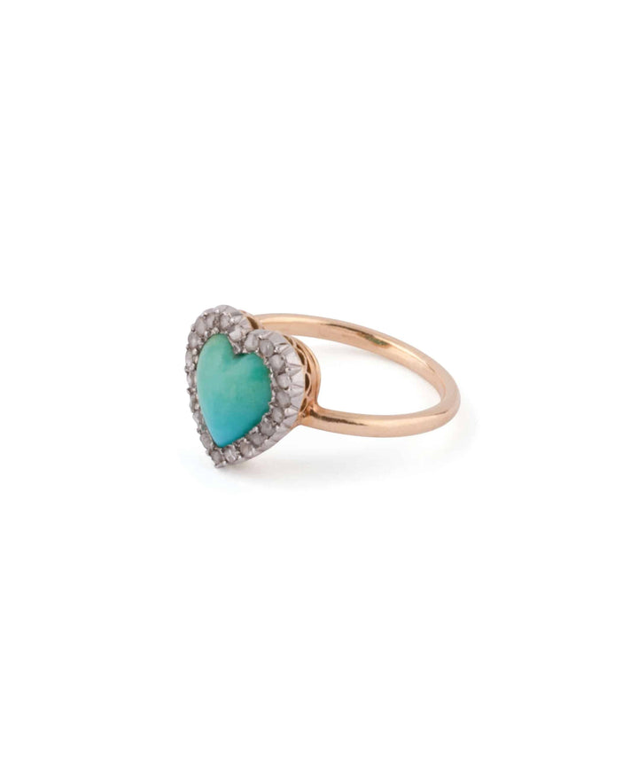 Caillou Paris Bague Ancienne Turquoise Acheqa Gauche