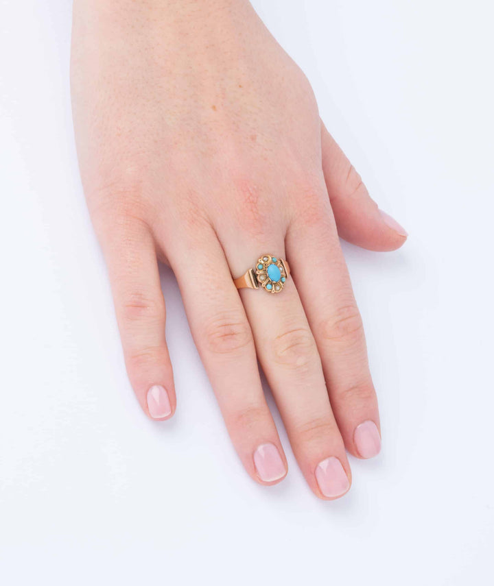 Caillou Paris Bague Ancienne Turquoises Erno Porter