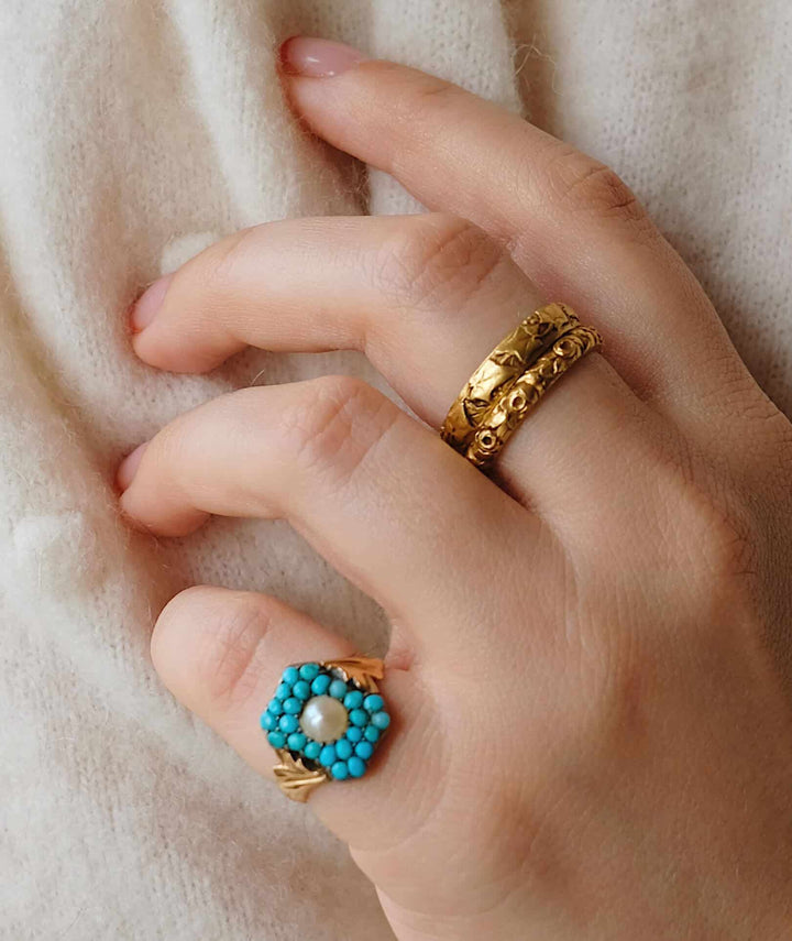 Bague ancienne turquoise “Lizette”
