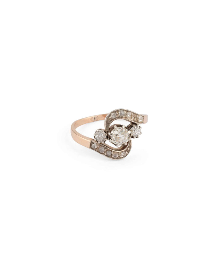 Caillou Paris Bague De Fiancailles Ancienne Diamants Bala Details