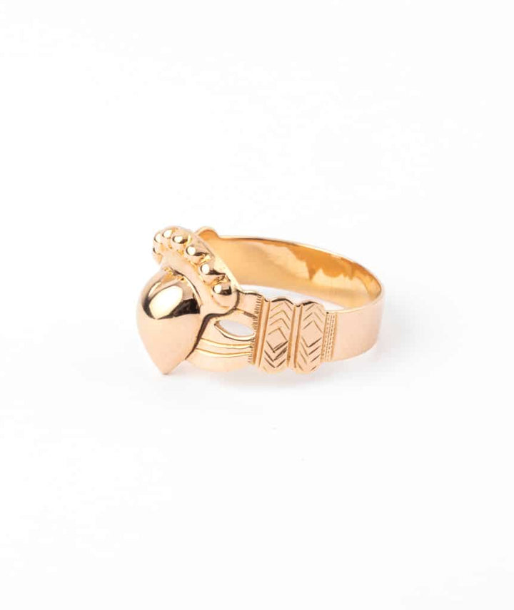 Caillou Paris - Bague de foi ancienne Karenza porter gauche