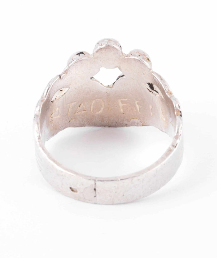 Bague de fois ancienne Morgann inscription