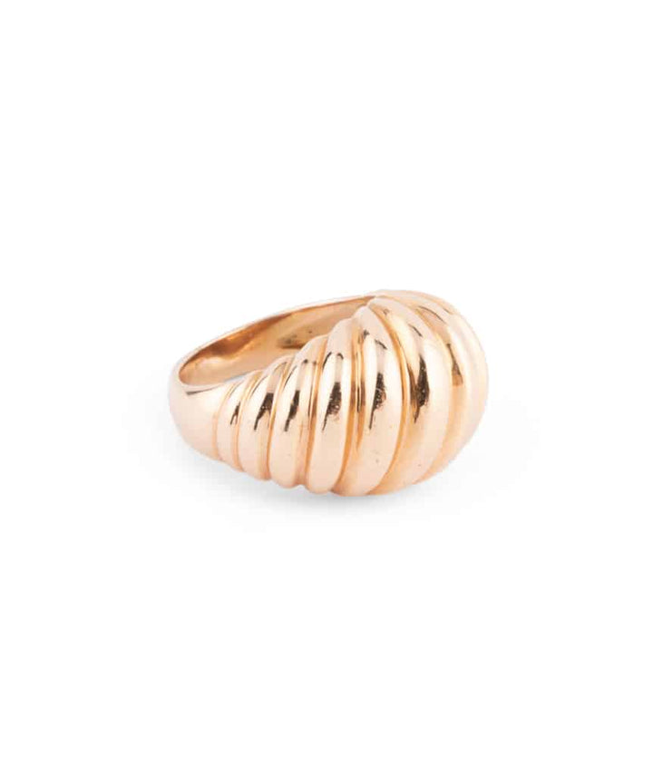Caillou Paris Bague Dome Ancienne Or Bijal Droite