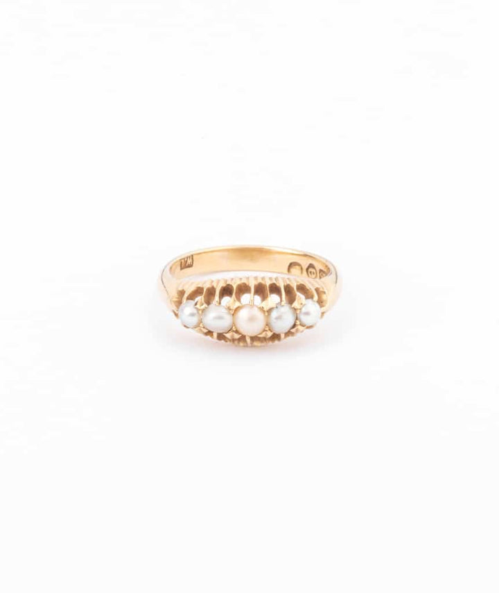 Bague jarretière perles "Dana"