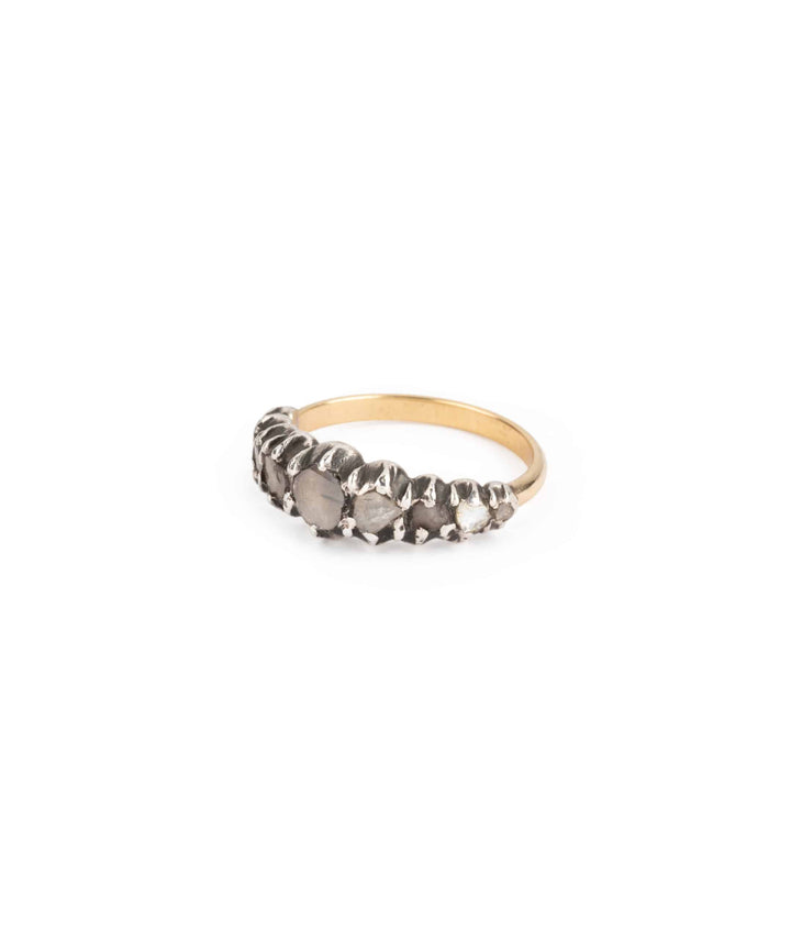 Caillou Paris Bague Jarretiere Ancienne Diamants Cado Gauche