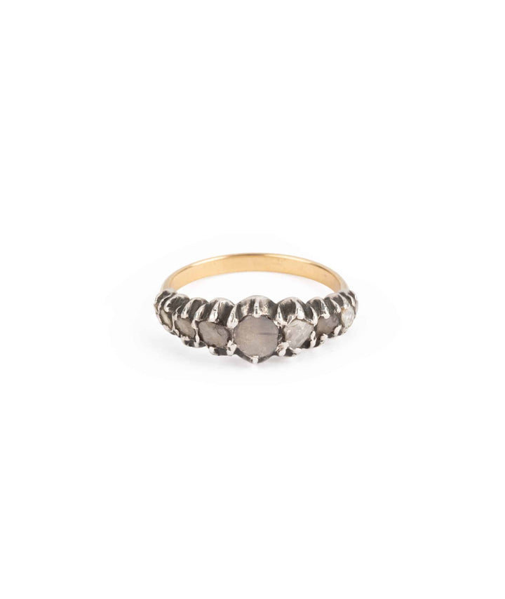 Caillou Paris Bague Jarretiere Ancienne Diamants Cado Gros Plan