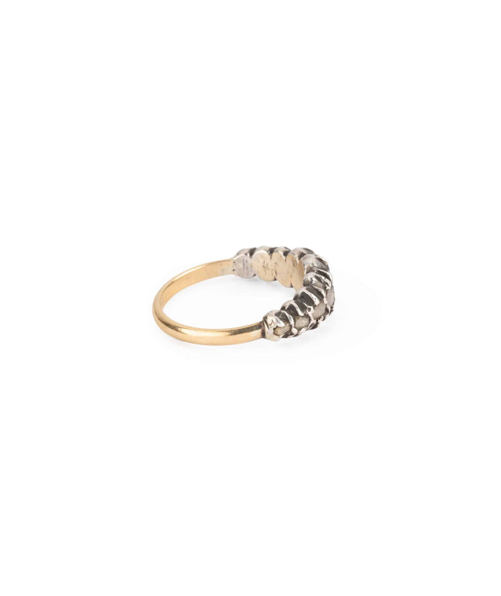 Caillou Paris Bague Jarretiere Ancienne Diamants Cado Profil Droit