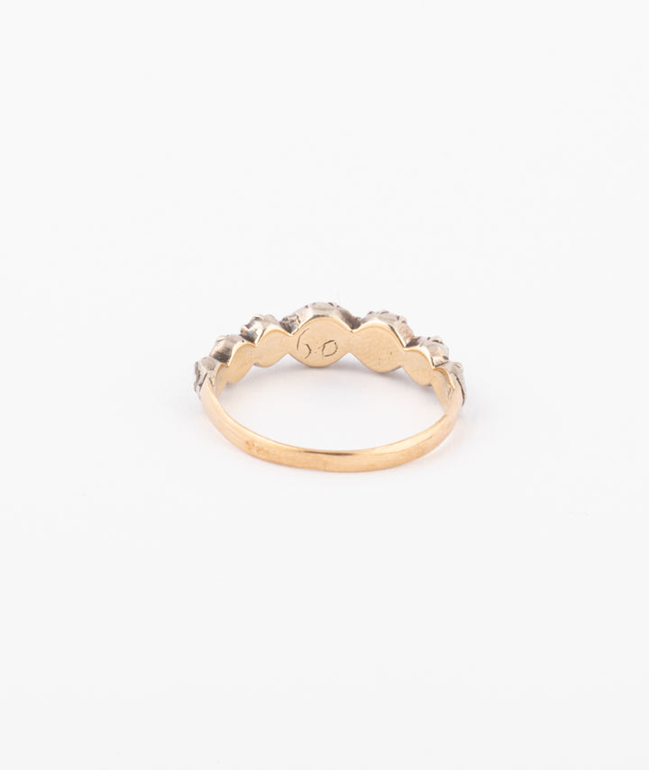 Caillou Paris Bague Jarretiere Ancienne Or %22amato%22 Dos