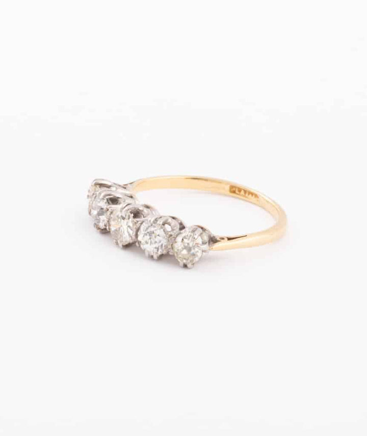Caillou Paris Bague Jarretiere Ancienne Or Et Diamants Jacoba Gauche