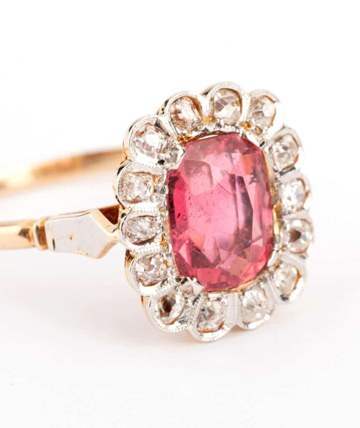 bague de fiançailles belle époque Vismay - Caillou Paris