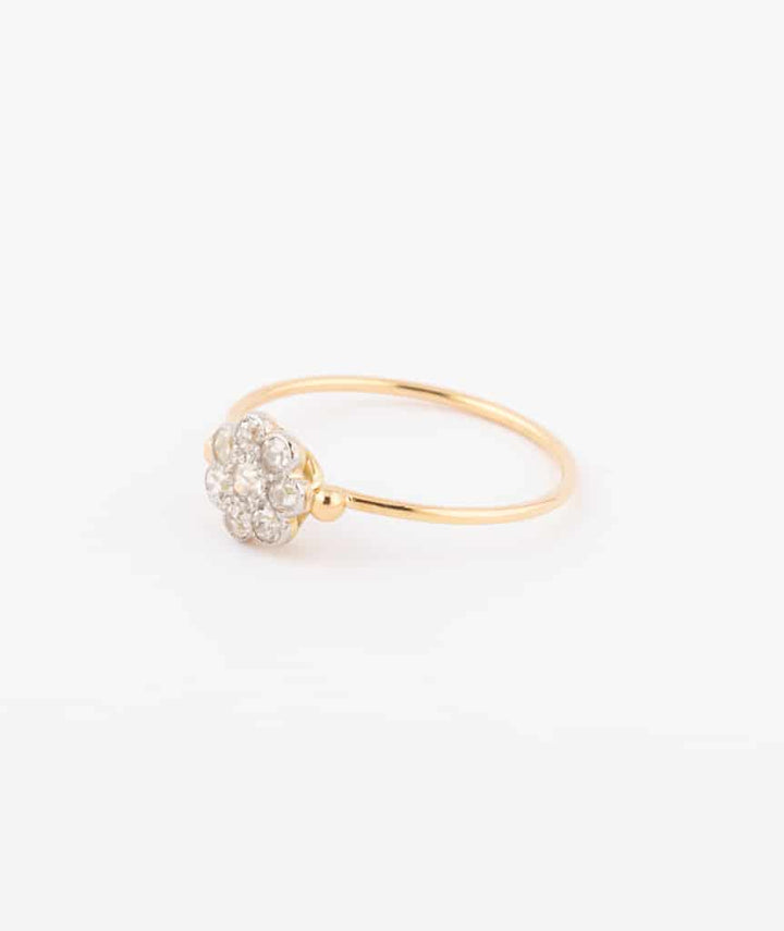 Caillou Paris Bague Marguerite Ancienne Diamants %22guinou%22 Gauche