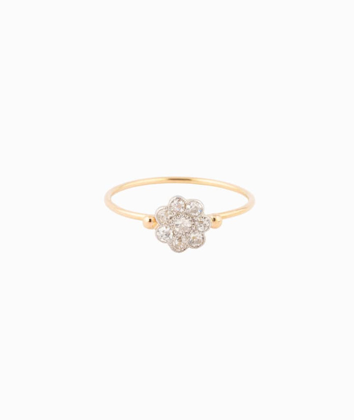Caillou Paris Bague Marguerite Ancienne Diamants %22guinou%22