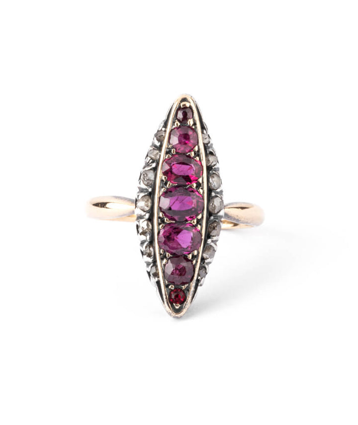 Caillou Paris - Bague marquise ancienne Eurose