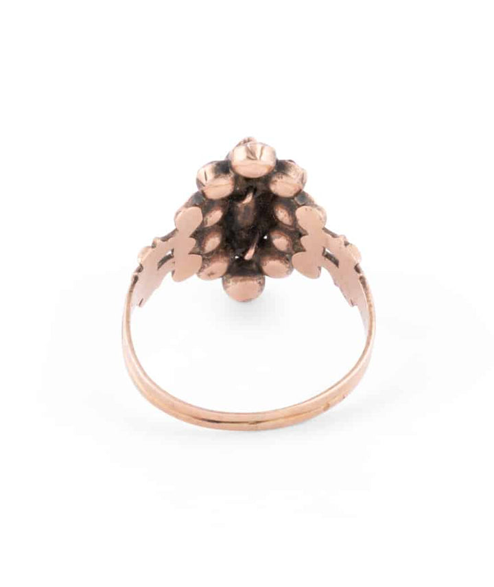 Caillou Paris Bague Marquise Ancienne Grenats Firouz Dos