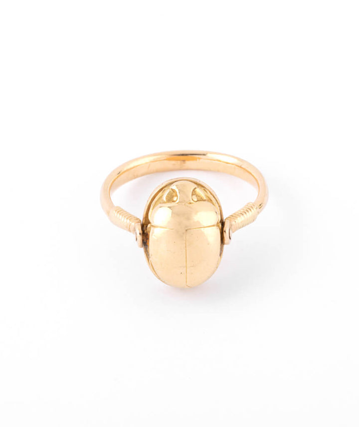 Bague ancienne scarabée Gamal