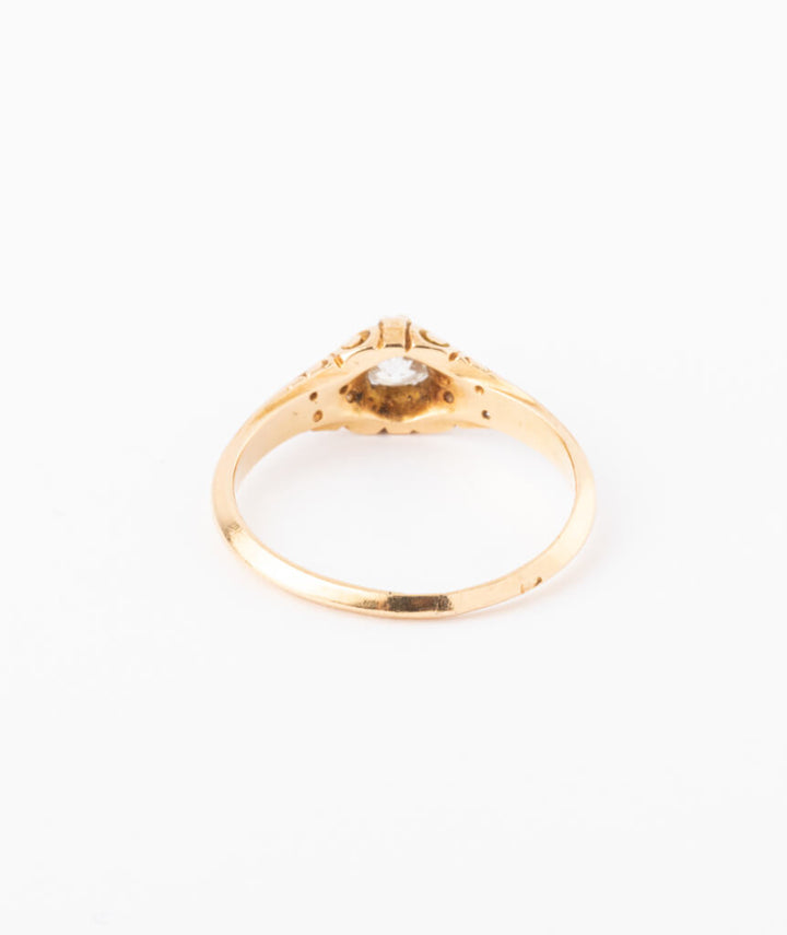 Caillou Paris - Bague solitaire Art nouveau Lovis dos