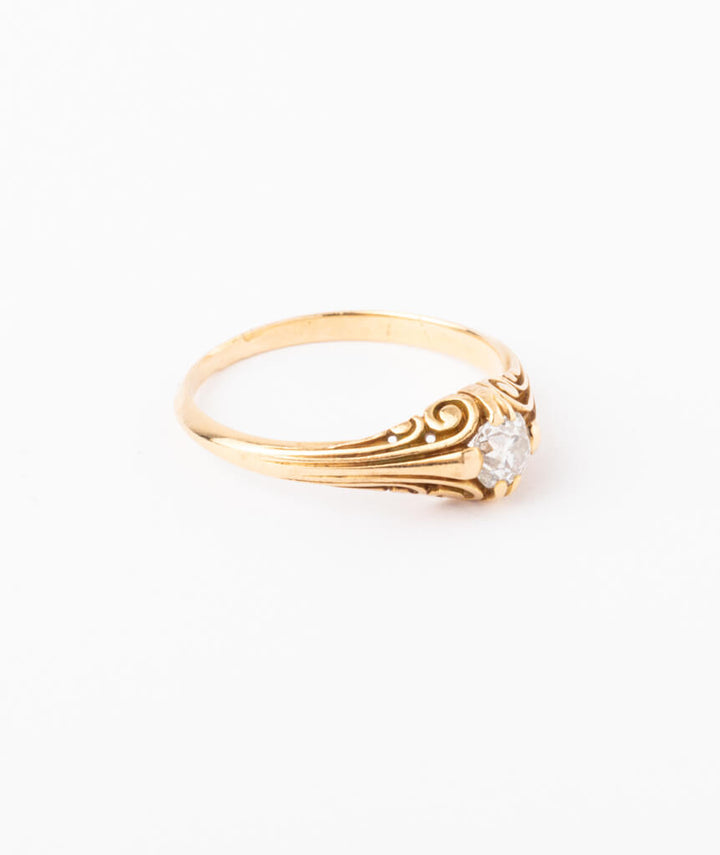 Caillou Paris - Bague solitaire Art nouveau Lovis droite