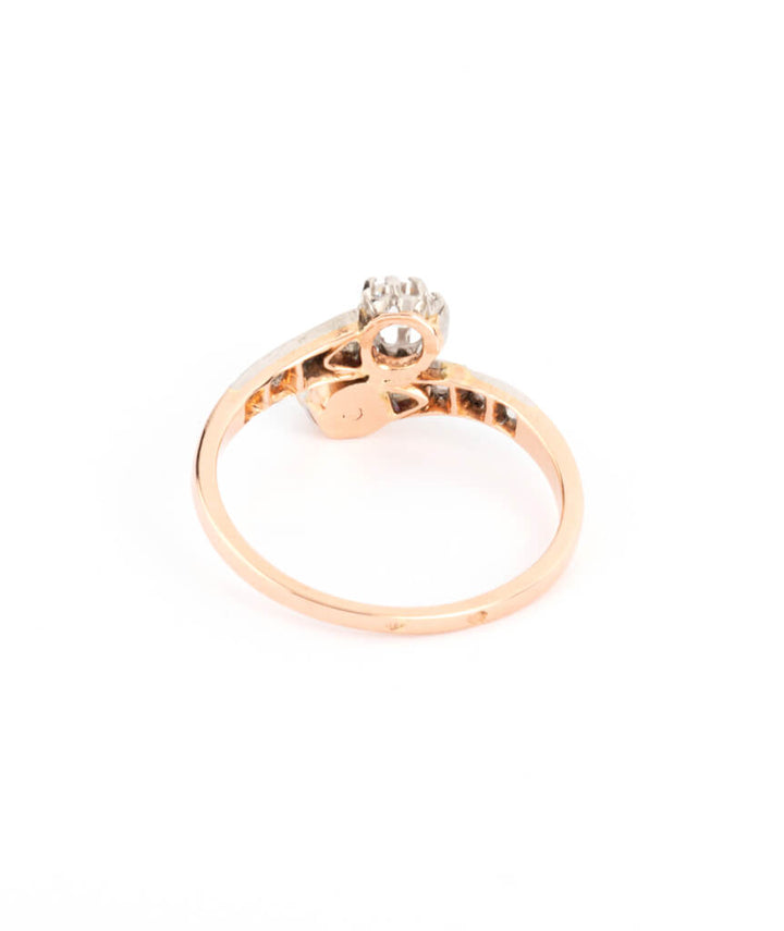 Bague ancienne toi et moi Wissal dos