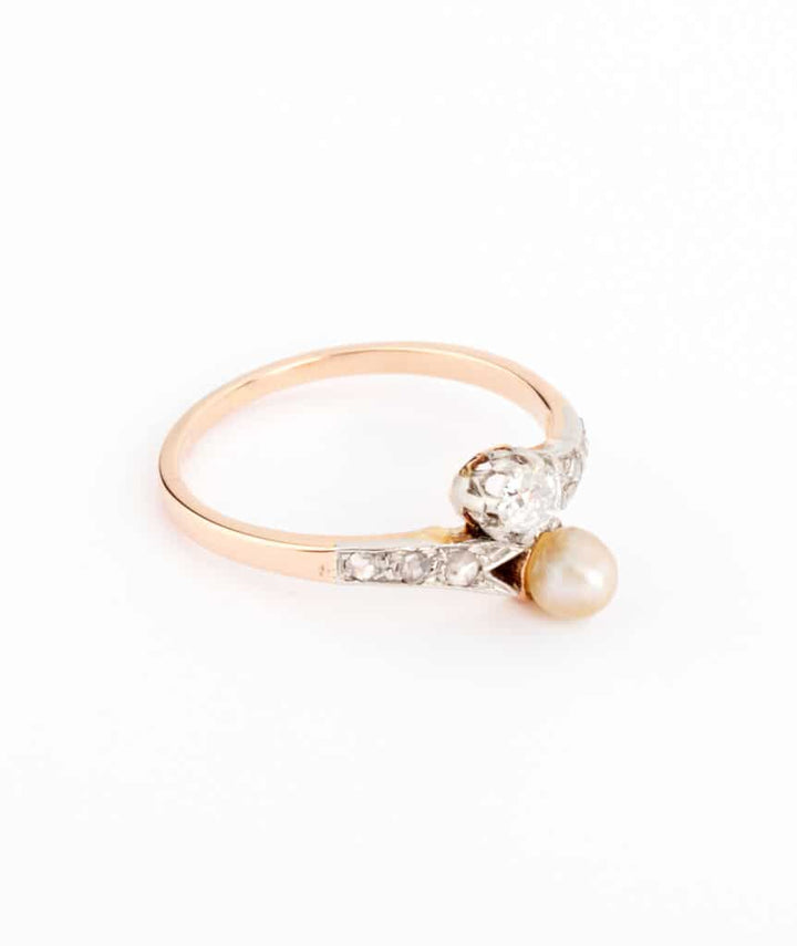 Bague ancienne toi et moi Wissal droite