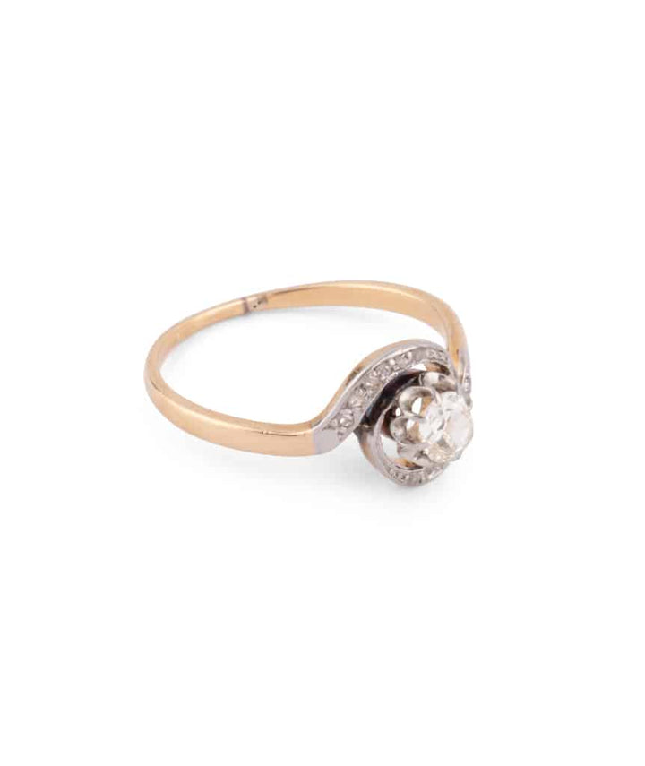 Caillou Paris Bague Tourbillon Ancienne Diamant Bertil Droite