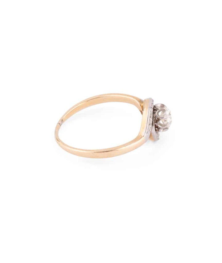Caillou Paris Bague Tourbillon Ancienne Diamant Bertil Profil Droite