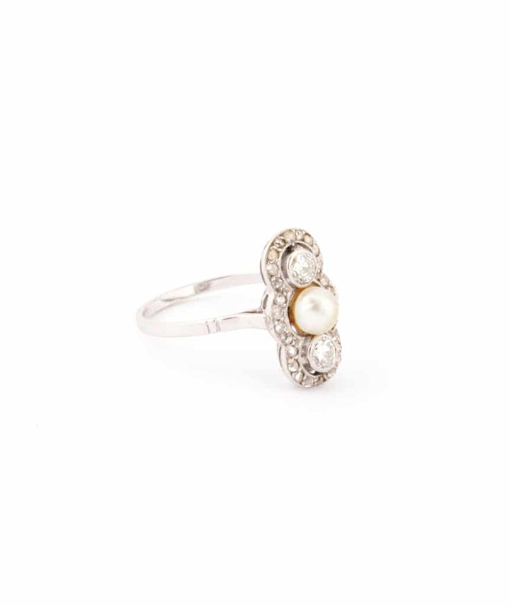 Caillou Paris Bague Trilogie Ancienne Or %22febo%22 Profil