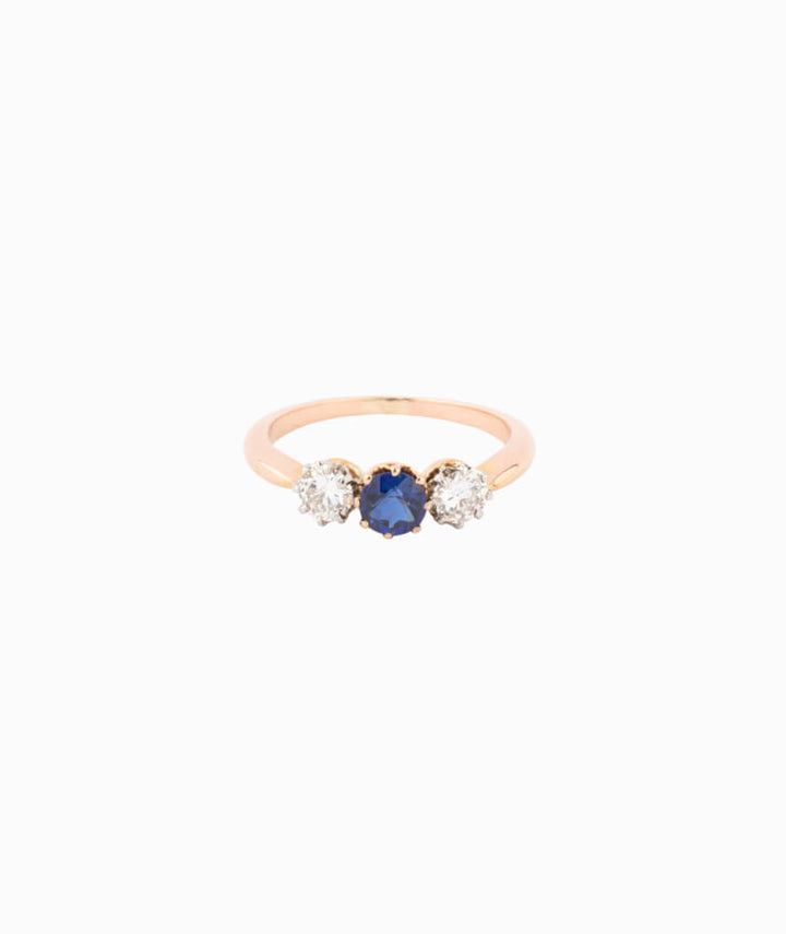 Caillou Paris Bague Trilogie Ancienne Saphir %22espen%22
