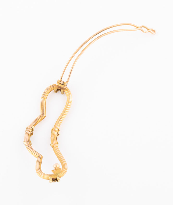 Caillou Paris Barrette Napoleon Iii Or Orpha Ouvert