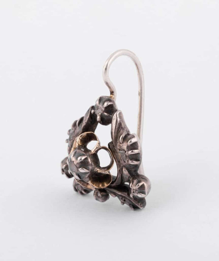 Caillou Paris Boucle D'oreille Unique Ancienne Argent Vermeille Wei Gauche