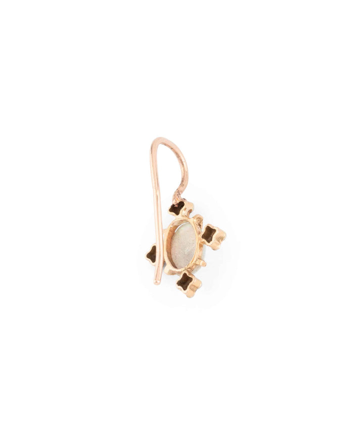Caillou Paris Boucle Oreille Diamants Et Opale Claas Dos
