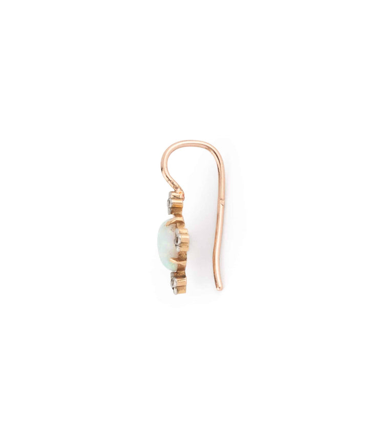 Caillou Paris Boucle Oreille Diamants Et Opale Claas Profil