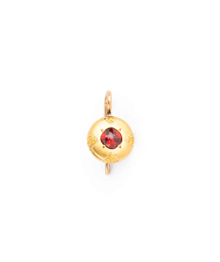 Caillou Paris Boucle Oreille Grenat Eudo