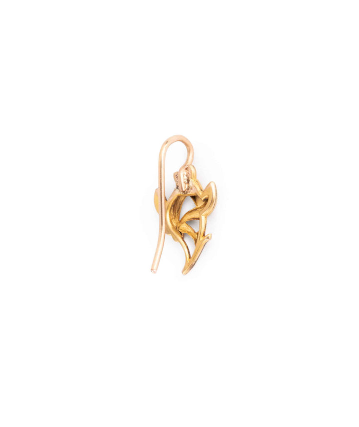 Caillou Paris Boucle Oreille Or Et Metal Arana Dos
