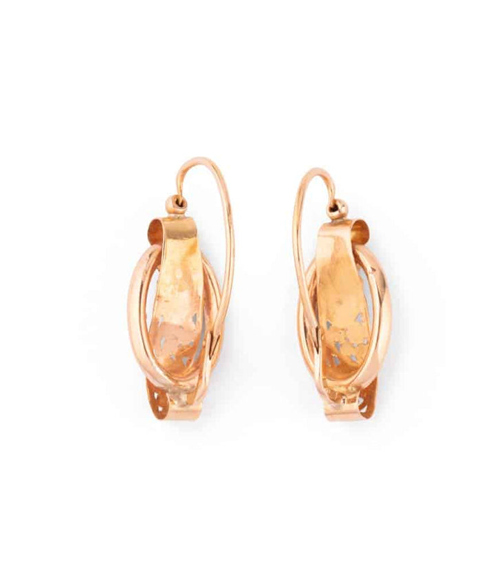 Caillou Paris Boucles D Oreilles Napoleon Iii Or Et Perles Kaoura Dos