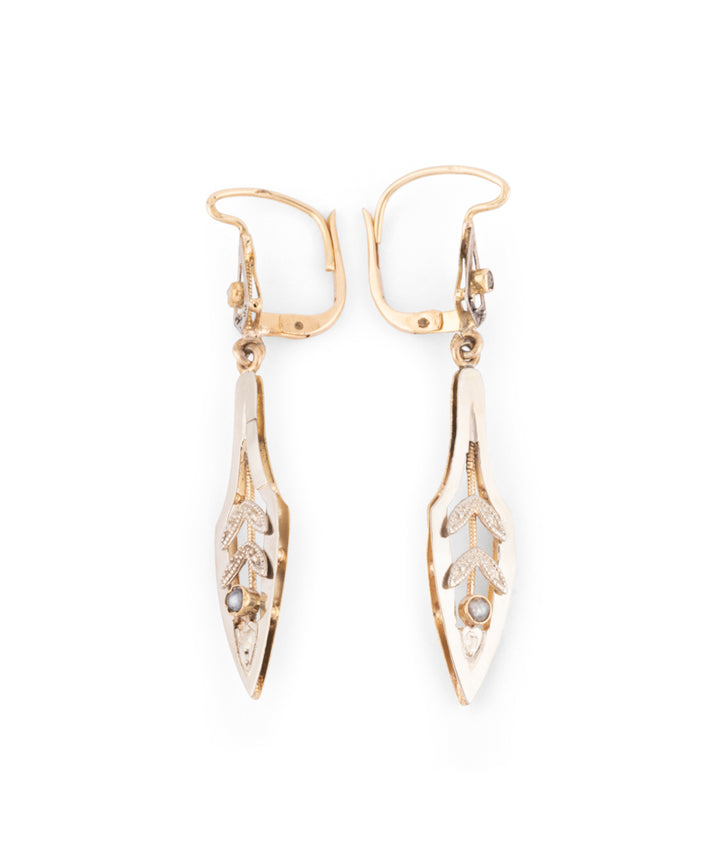 Caillou Paris Boucles D Oreilles Anciennes Or Et Perles Joanko Profil