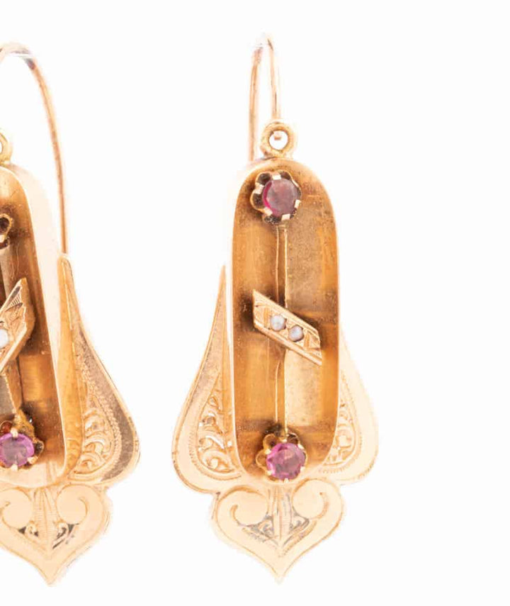 Caillou Paris Boucles D Oreilles Perles Et Amethystes Marut Droite