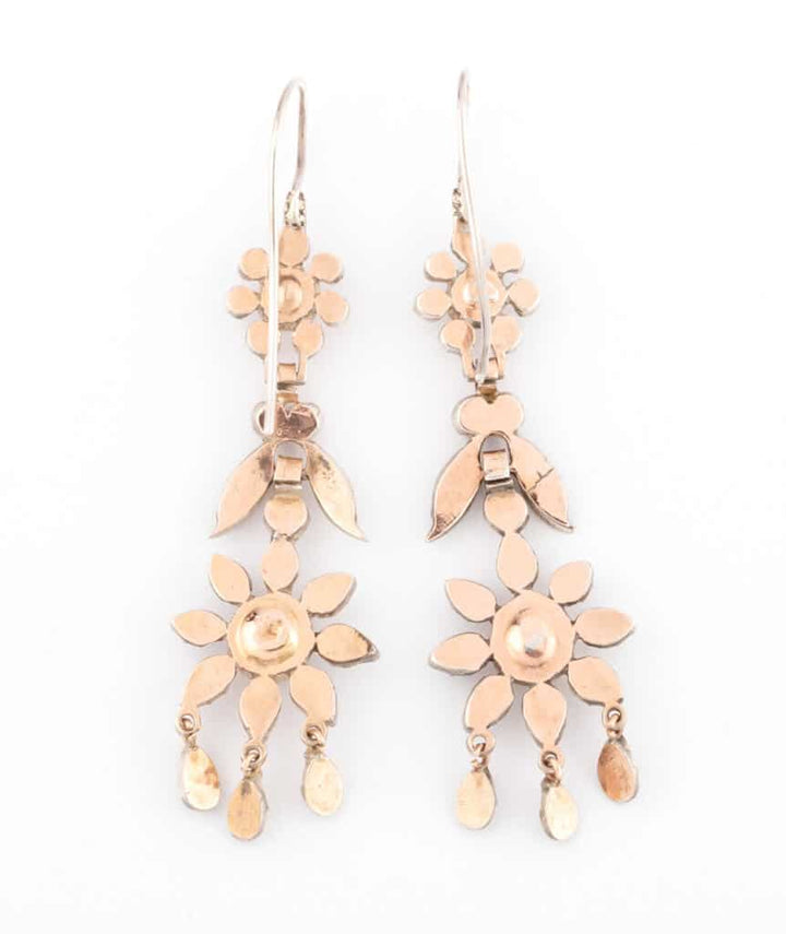 Caillou Paris Boucles D'oreilles Anciennes Flandres Gutka Dos
