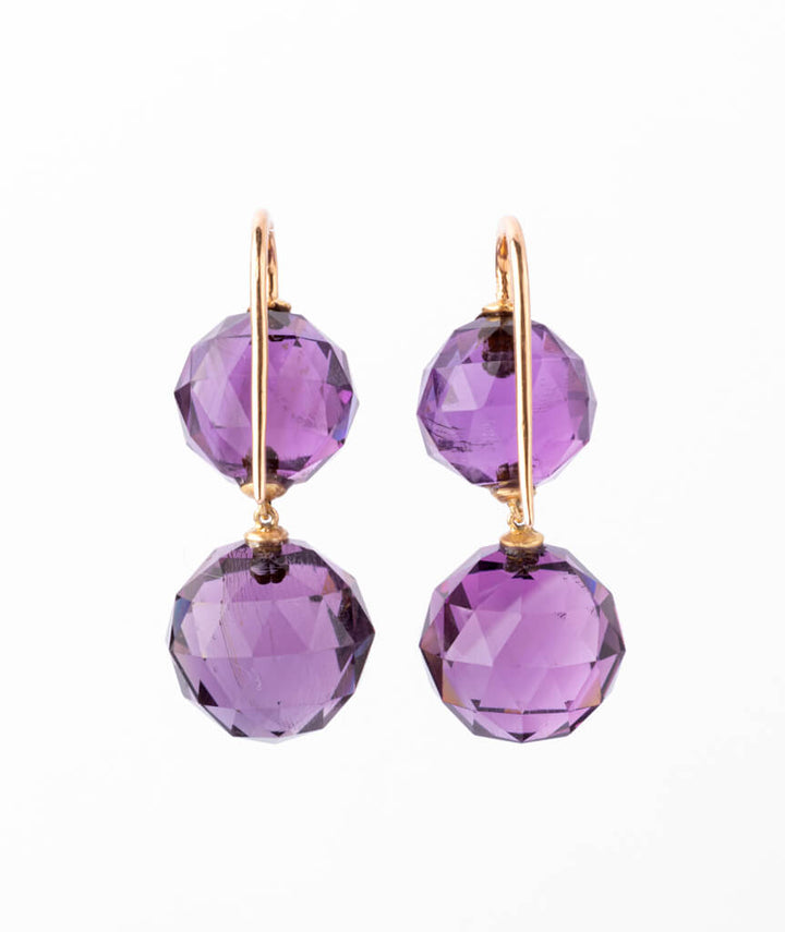 Caillou Paris - Boucles d'oreilles anciennes Napoléon III Ia dos