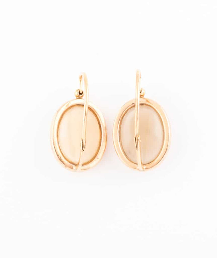 Caillou Paris - Boucles d’oreilles anciennes camees Aniata dos