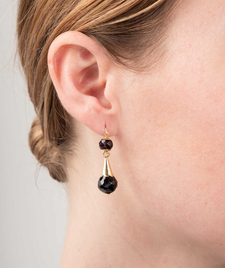 Caillou Paris Boucles Oreilles Napoleon Iii Grenat Jaco Porter