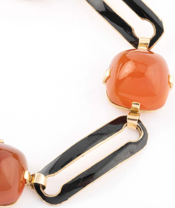 Caillou Paris - Bracelet Art deco Alani gros plan