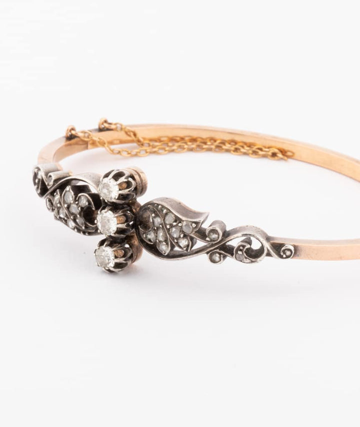 Caillou Paris Bracelet Napoleon Iii Or Rose %22bahy Gros Plan 2