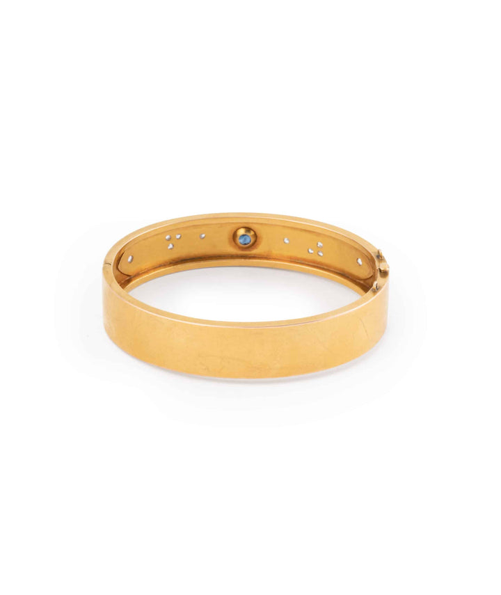 Caillou Paris Bracelet Napoleon Iii Saphir Et Diamants Lynah Dos
